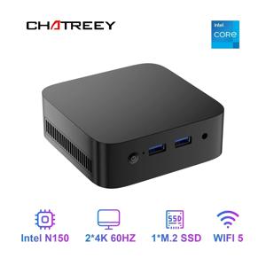 T10 미니 PC 인텔 트윈 레이크 N150 윈도우 11 초소형 포켓 컴퓨터 4K 60Hz 출력 Wifi5 BT4.2