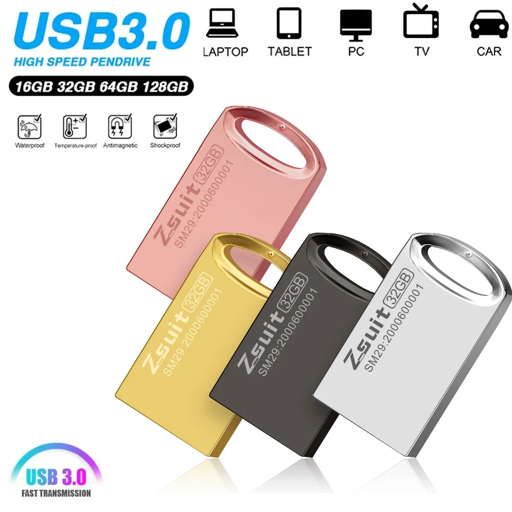 Zsuit USB 플래시 드라이브 메모리 스틱, 노트북용 펜 드라이브, 무료 배송, 커스텀 로고 선물, 8GB, 32GB, 64GB, 128GB