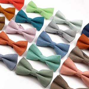 남자를위한 고품질 망 솔리드 컬러 Bowtie 세트 어린이 결혼식 파티 저녁 액세서리 핑크 오렌지 아버지-아들 나비 넥타이 선물