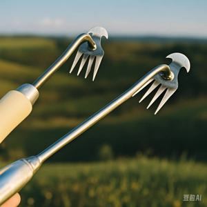 잡초 유물 뿌리 뽑기 잡초 도구 강철 잡초 풀러 4 치아 정원용 이중 목적 잡초 핸드 리무버 도구