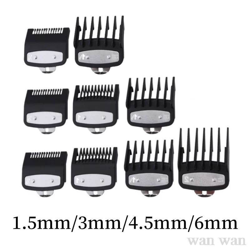 Wahl 전기 클리퍼 헤어 클리퍼 가드 이발소 전문 커팅 가이드 빗 Y0731 용 1.5mm 3mm 4.5mm 6mm 제한 빗