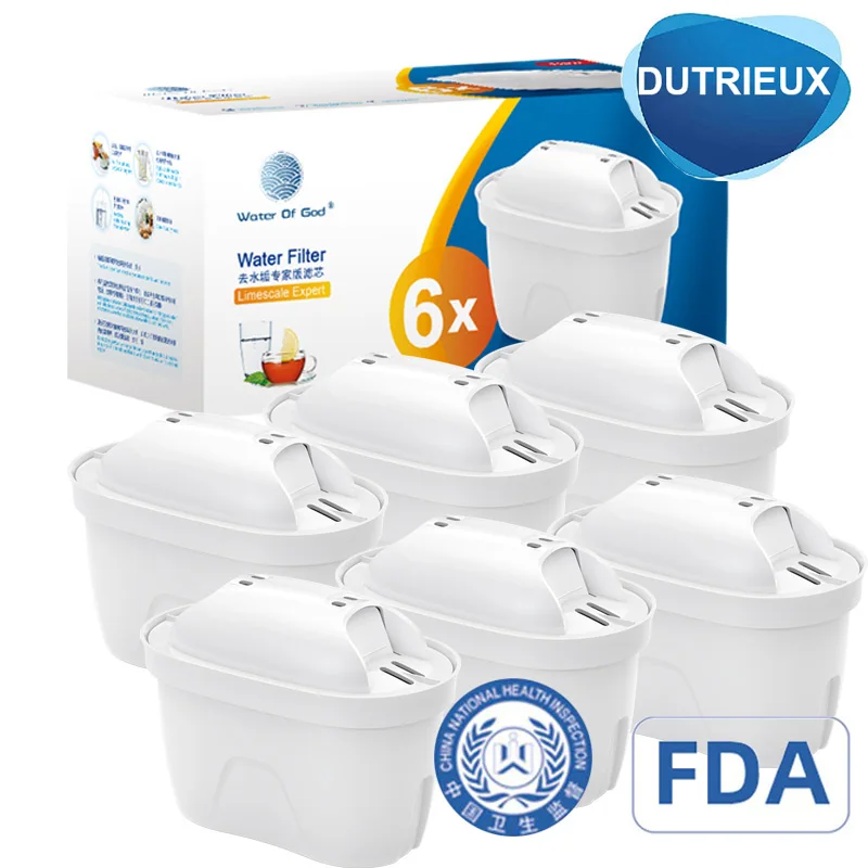 Brita Maxtra 2PCS/6PCS 워터 필터 카트리지 Limescale 염소 불순물 정화 주전자 활성 탄소 워터 필터
