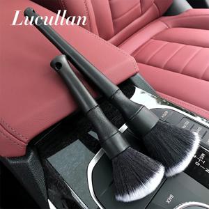 Lucullan 울트라 소프트 디테일링 브러시 합성 강모가 있는 슈퍼 밀도 자동 인테리어 디테일 브러시 자동차 대시보드 먼지 떨이 브러시