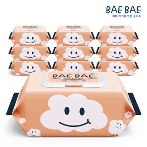 BAEBAE(베베) 아기물티슈 GRACE 70gsm 캡형 70매 10팩