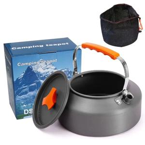 1.1L 캠핑 물 주전자 야외 관광을위한 경량 알루미늄 합금 주전자 조리기구 여행 하이킹 피크닉 식기