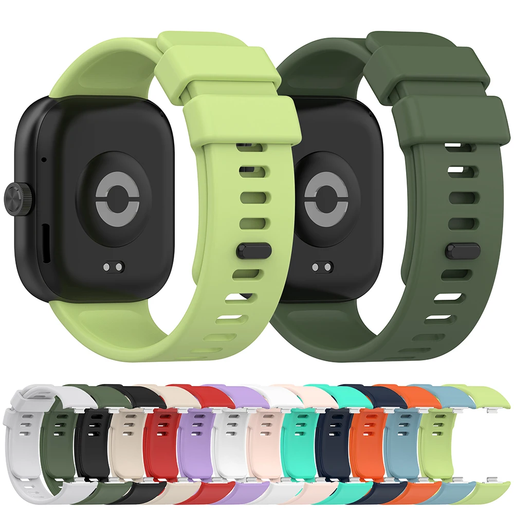 Xiaomi Redmi Watch 4 용 실리콘 스트랩 Xiaomi Mi Band 8 Pro 손목 밴드 액세서리 용 스마트 시계 팔찌 교체 Correa