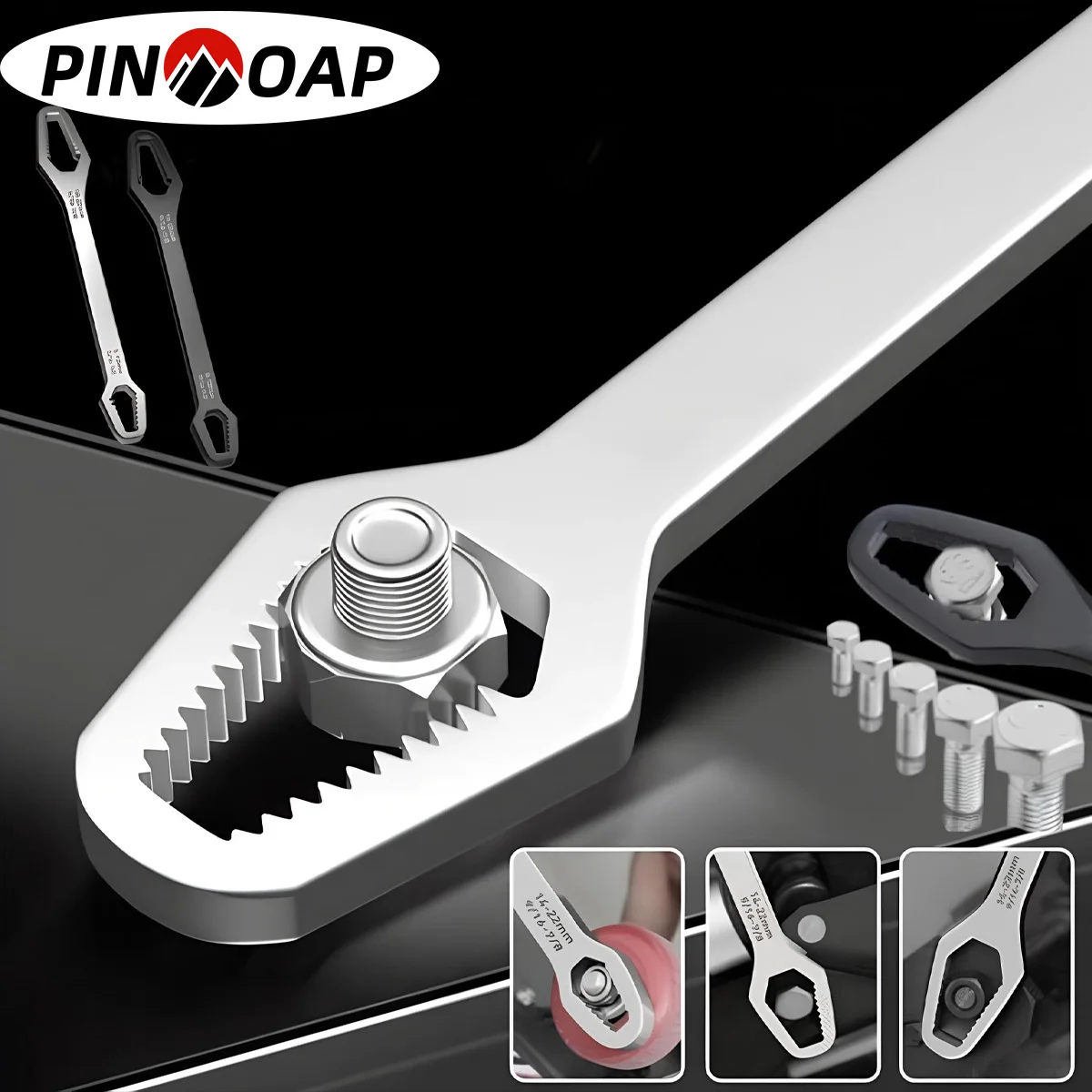 3-17mm 8-22mm 범용 Torx 렌치 보드 조정 가능한 이중 헤드 Torx 스패너 자체 조임 안경 렌치 다목적 도구
