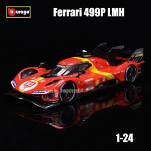 Bbugo 1:24 페라리 499P LMH 포뮬러 레이싱 488 250GTO FXXK 458 합금 럭셔리 자동차 다이캐스트 자동차 모델 장난감 컬렉션 선물