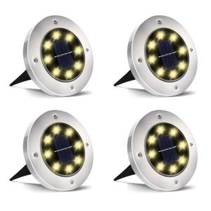 IP68 LED 야외 태양 광 지상 조명 태양 광 경로 데크 조명 지하 조명 마당 진입로 잔디 정원 장식 조명