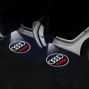 2pcs 자동차 문 로고 환영 빛 레이저 프로젝터 램프 아우디 Sline S3 S4 S5 S6 S7 RS Quattro Q7 Q5 Q3 A4 B8 8P A3 A6 C7 A5 A6L
