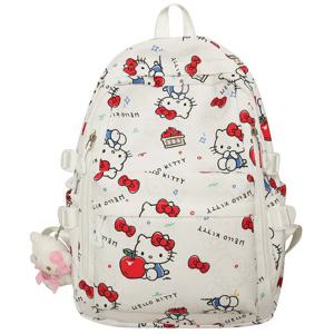 헬로 키티 백팩, Cinnamoroll Melody 귀여운 데이팟, 만화 애니메이션 책가방, 소녀 캐주얼 여행 통근 배낭
