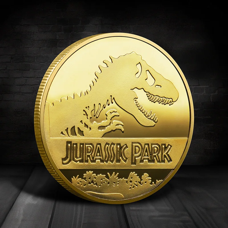 기념품 동전 복제 기념 동전 메달 배지 동전 쥬라기 공원 공룡 동전