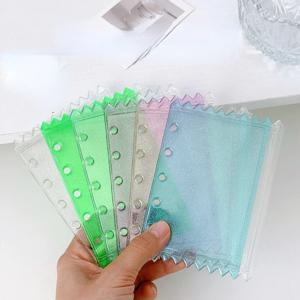 M5 5 홀 캔디 Collorful 바인더 포켓 바인더 지퍼 폴더 노트북 바인더 방수 Pvc 리프 문서 서류 가방