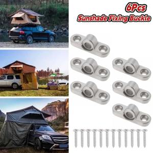캐러밴 Motorhome 텐트 차양 고정 버클 RV 부품 액세서리에 대 한 6Pcs 스테인레스 스틸 천막 Eyelets 벽 Eyelets