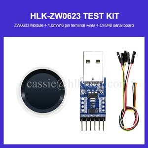 Hi-Link HLK-ZW0623 지문 인식 모듈, 고해상도 정전식 터치 지문 문짝 잠금 수집 센서