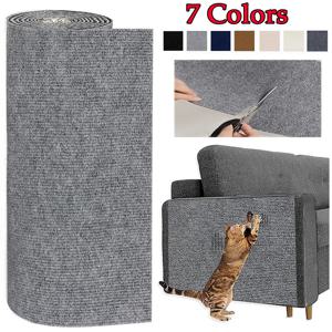 7 색 고양이 Scratcher 소파 수호자 고양이 Scratcher 패드 보드 보호 트리밍 가능한 자체 접착 카펫 DIY 고양이 스크래치 매트