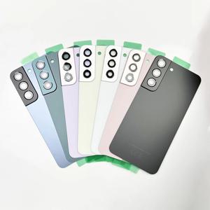삼성 갤럭시 S22 5G, SM-S901 뒷문 교체 배터리 케이스, 후면 하우징 커버 + 접착제 + 렌즈용 S22 후면 유리 커버
