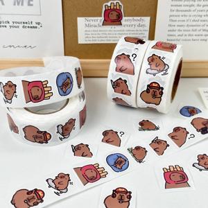 500PCS Capybara 스티커 데칼 DIY 전화 노트북 가방 노트북 냉장고 어린이 장난감 스티커 학생 핸드북 선물 장식
