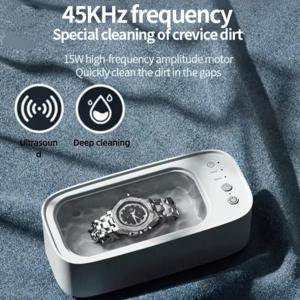 Xiaomi 휴대용 45KHZ 초음파 안경 청소 기계 초음파 보석 클리너 기계 고주파 가정용 클리너