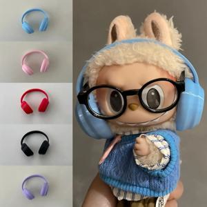 Labubu 액세서리: 17cm Labubu 패션 이어폰 액세서리 10cm 면 인형 이어폰 마카롱 컬러 인형 이어폰