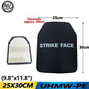 초경량 2.15kg 전술 플레이트 25x30cm - 알루미나 세라믹 및 UHMWPE 복합 방탄복 NIJ 레벨 III
