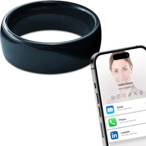 Ntag215 NFC 풀 세라믹 스마트 링은 NFC 지원 휴대폰 및 장치와 호환 가능 비즈니스 태그용으로 프로그래밍 가능한 504바이트