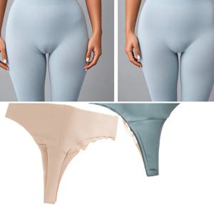 여성용 Traceless Sports Anti-Camel Toe 당황 방지 라인 끈 팬티 섹시한 팬티 여성용 대형 T-바지