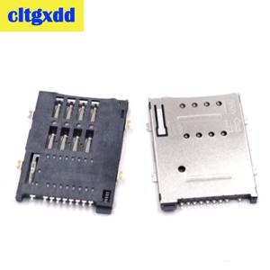 Cltgxdd sim 카드 소켓 8 + 1P 9 핀 Sim 카드 홀더 커넥터 태블릿 PC 라우터 SIM 홀더 트레이 용 Selft 푸시 유형