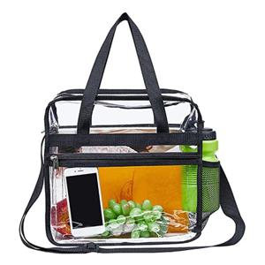 2022 여성 대용량 핸드백 투명 어깨 Crossbody 가방 PVC 분명 방수 여행 쇼핑 스토리지 토트 클러치