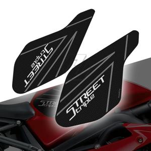트라이엄프 스트리트 트리플 2013 2022 오토바이 액세서리, 사이드 탱크 패드 보호 무릎 그립 매트