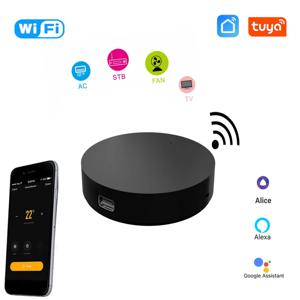 Tuya WiFi IR 스마트 원격 제어 Alexa Alice Google 홈 스마트 라이프를 통한 TV DVD AUD 용 범용 스마트 적외선 원격 제어