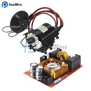 250W 15A DC 12-30V ZVS 유도 드라이버 보드 + 테슬라 코일 플라이백 점화 발생기 고전압 발생기 SGTC 냉각 팬