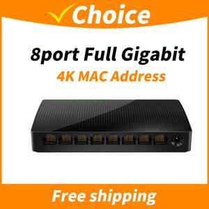 Tenda SG108 네트워크 스위치 8 포트 기가비트 데스크탑 스위치 10/100/1000Mbps RJ45 포트 SOHO 스위치 1.6Gbps 스위칭 용량