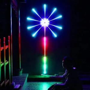 Rgbic 불꽃 Led 스트립 빛 블루투스 스마트 네온 스트립 APP Led 조명 스트립 Usb 5V Led 스트립 크리스마스 파티 장식