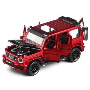 1/32 G700 합금 자동차 모델 시뮬레이션 장난감 다이캐스트 차량 사운드 N 라이트가 있는 오프로드 SUV 소장품 어린이 선물 1/32 G700 합금