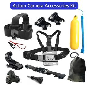 Gopro Hero 12 11 10 9 Insta360 X3 ONE X2 Yi 4K SJ4000 EKEN AKASO DBPOWER 스트랩 삼각대 마운트 Go Pro 9 카메라용 액세서리 키트