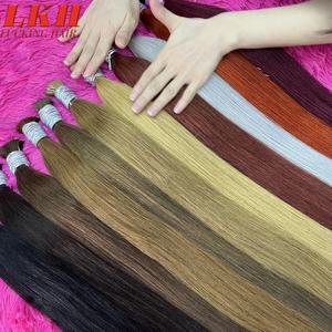 Cabello Humano 오리지널 천연 염색 적합, 모든 색상, 생 베트남 버진 100% 인모 벌크 번들 확장