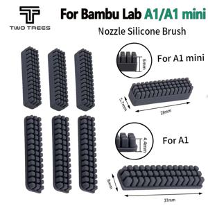Bambu Lab A1/A1 용 노즐 브러시 미니 와이퍼 실리콘 브러시 Bambulab 프린터 부품 용 핫베드 장착 스크러버 청소 도구