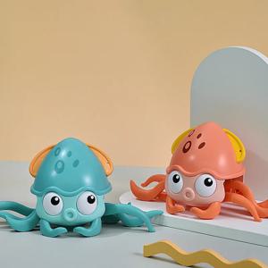 어린이 드래그 문어 장난감 와인딩 시뮬레이션 수영 욕실 문어