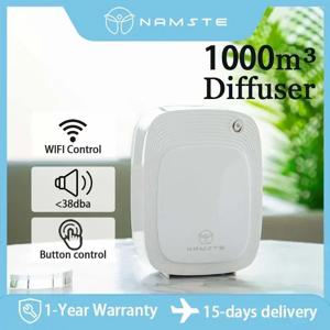Namste 1000m ³ 가정용 청정제 장치 전기 방향족 에센셜 오일 공기 청정기 향수 향수 디퓨저 WIFI 용량 200ML