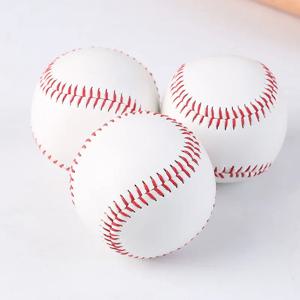 PVC 야구 고무 내부 소프트 야구 솔리드 폼 탱탱볼 그룹, 핸드메이드 야구, 게임 트레이닝, 9 인치, 1 개, 3 개