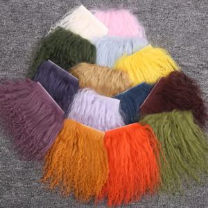5x10cm 양모 양고기 모피 머리 행 곱슬 머리 확장 BJD SD Blyth 인형 가발 머리 Wefts DIY 아트 인형 헤어 액세서리