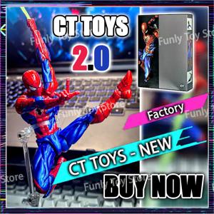 재고 있음 Ct Toys 스파이더맨 피규어 놀라운 야마구치 스파이더맨 2.0 에이전트 Venom Mafex 애니메이션 액션 피규어 맞춤형 선물 완구