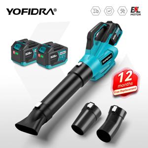 YOFIDRA 2000W 브러시리스 전기 공기 송풍기 무선 눈 먼지 잎 청소 21V 18V 배터리 용 폭력적인 전동 공구 불기
