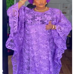 여성을위한 우아한 아프리카 드레스 이슬람 패션 Boubou Abayas 가운 대시 키 앙카라 레이스 복장 이브닝 가운 Kaftan Maxi Dress