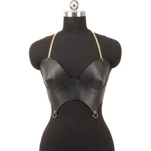 펑크 Pu 가죽 코르셋 탑 블랙 코르셋 패션 코르셋 여성 Bustier 탑 코르셋 탑 코르셋 탑 고딕 의류 Accessorie
