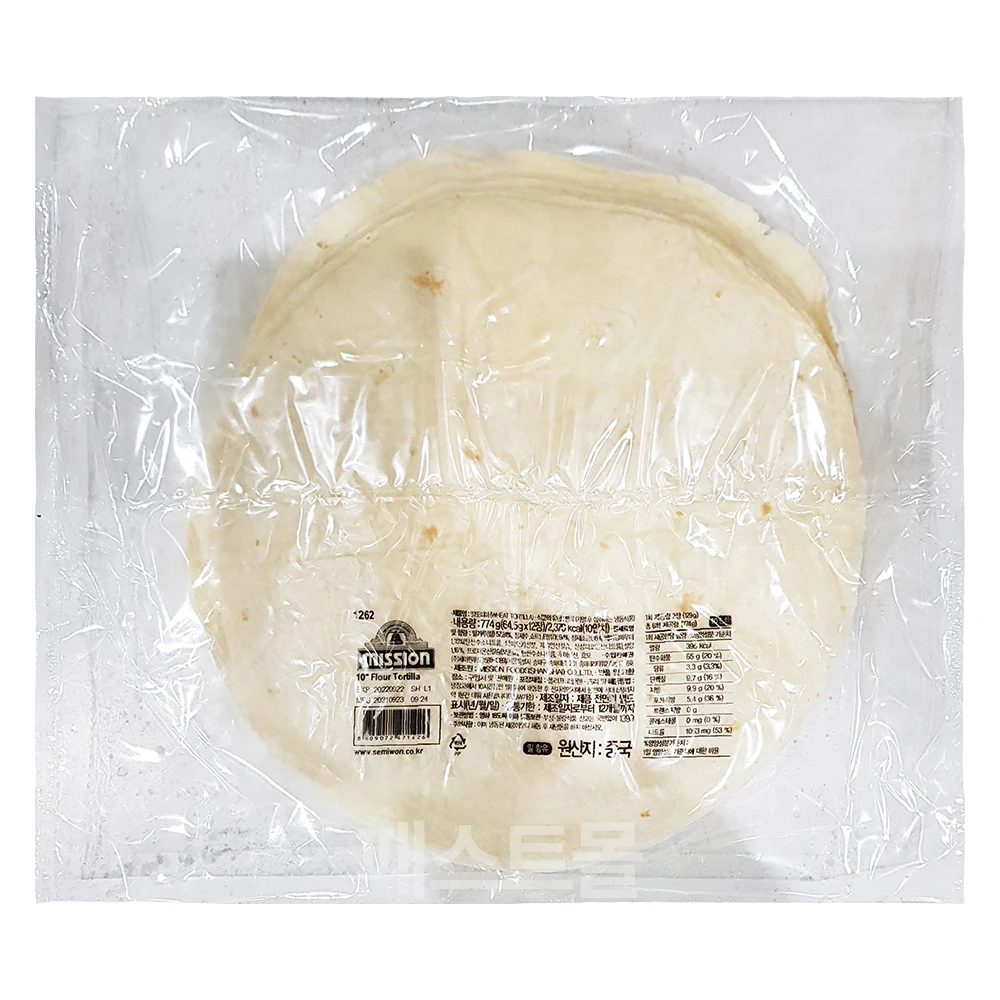 세미원 미션 밀또띠아 10인치(64.5g X 12개입) 774g
