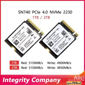 SN740 1TB SSD M.2 2230 Gen 4 PCIe 4.0 X 4 스팀 데크용 2TB NVMe 솔리드 스테이트 드라이브 Microsoft Surface ProX