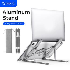 ORICO 접이식 노트북 스탠드 홀더 라이저 휴대용 조절 가능한 알루미늄 노트북 스탠드 컴퓨터 스탠드 MacBook 태블릿 용 7 각도