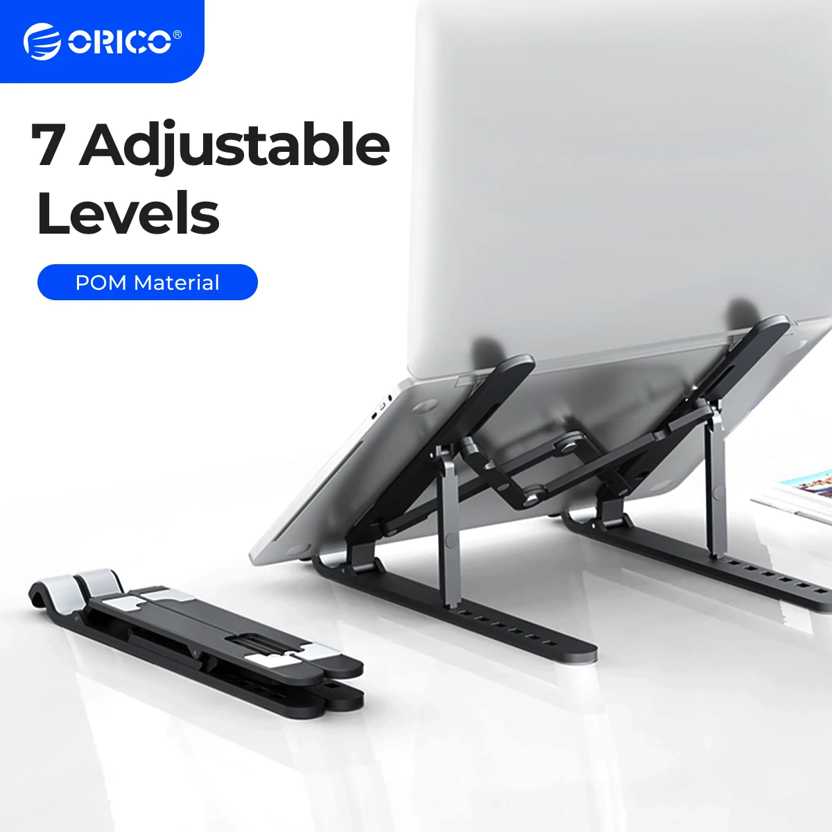 ORICO 휴대용 노트북 스탠드 라이저 접이식 조절 노트북 홀더 수직 컴퓨터 스탠드 데스크 7 각도 MacBook 태블릿